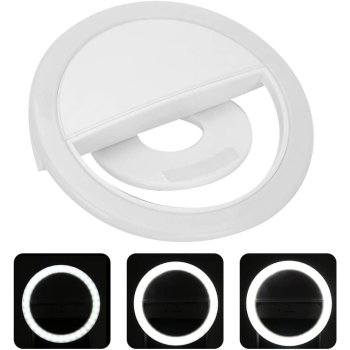 Lampka pierścieniowa na smartfona USB 3-stopniowa jasność biała [13180000398]